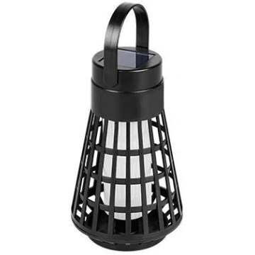LED-solcellelampe med 2-i-1-sensor LED/1W/3,7V IP54 300 mAh sort