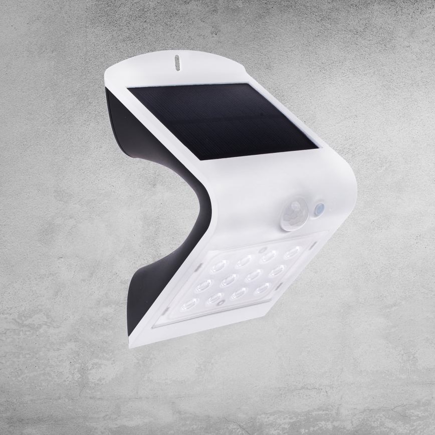 LED solcellelampe med bevægelses- og skumringssensor LED/1,5W/1200 mAh 3,7V IP65