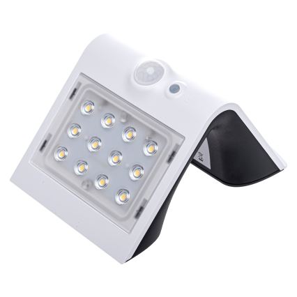 LED solcellelampe med bevægelses- og skumringssensor LED/1,5W/1200 mAh 3,7V IP65