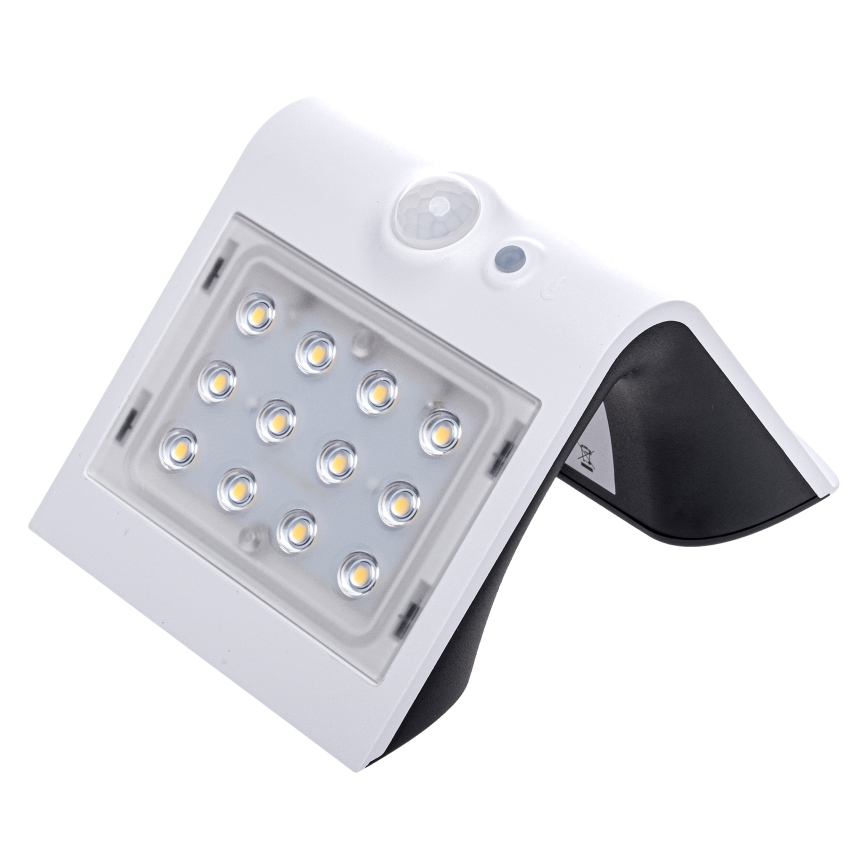 LED solcellelampe med bevægelses- og skumringssensor LED/1,5W/1200 mAh 3,7V IP65