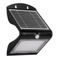 LED solcellelampe med bevægelsessensor og skumringssensor LED/3,2W/2000 mAh 3,7V IP65
