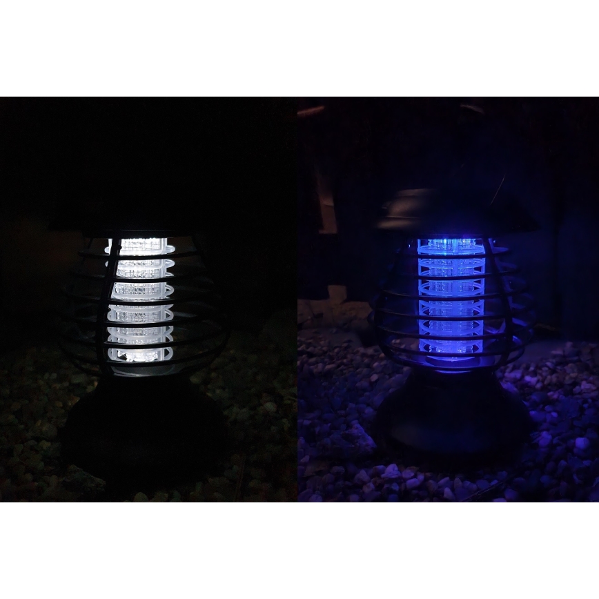 LED solcellelampe med insektfanger LED/1,2V 600 mAh IP44