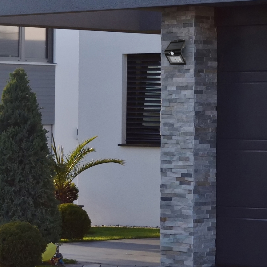 LED solcellelampe med motion sensor LED/1,5W/1200 mAh 3,7V IP65