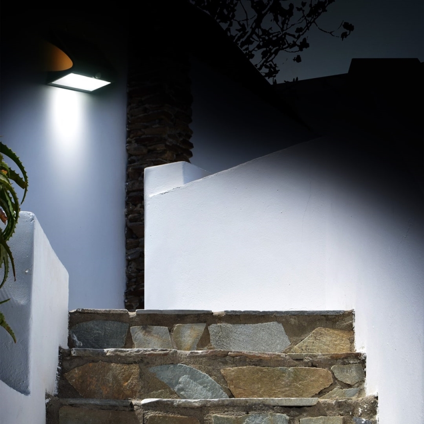 LED solcellelampe med motion sensor LED/6,8W/4000 mAh 3,7V IP65