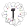 LED solcellelampe med RGB-farver 20xLED/1,2V 300 mAh IP44