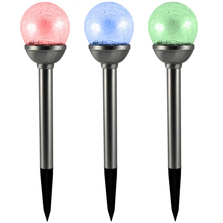 LED solcellelampe med RGB-farver LED/0,04W/1,2V 600 mAh IP44