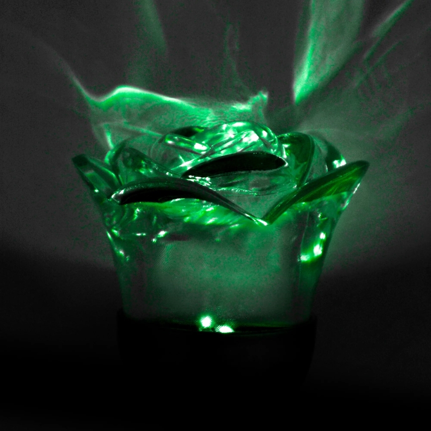 LED solcellelampe med RGB-farver ROSE LED/1,2V 100 mAh IP44