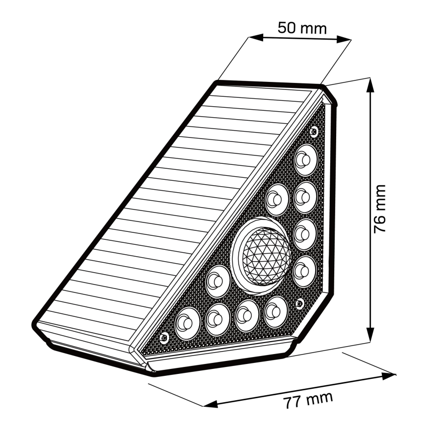 LED-solcellelampe med sensor ARI LED/4,5W/3,7V 600 mAh IP44 hvid
