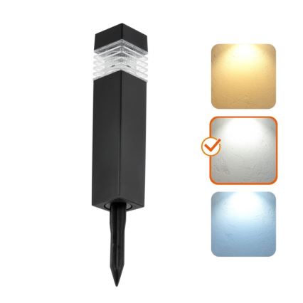 LED-solcellelampe med sensor AURORA LED/1xAAA 4000K IP44 100 mAh