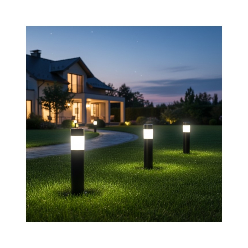 LED solcellelampe med sensor AURORA LED/1xAAA 4000K IP44 100 mAh