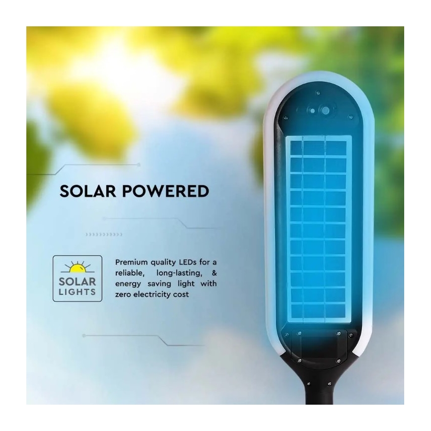 LED solcellelampe med sensor BOLLARD LED/5W/5,5V 70 cm 3000K IP65