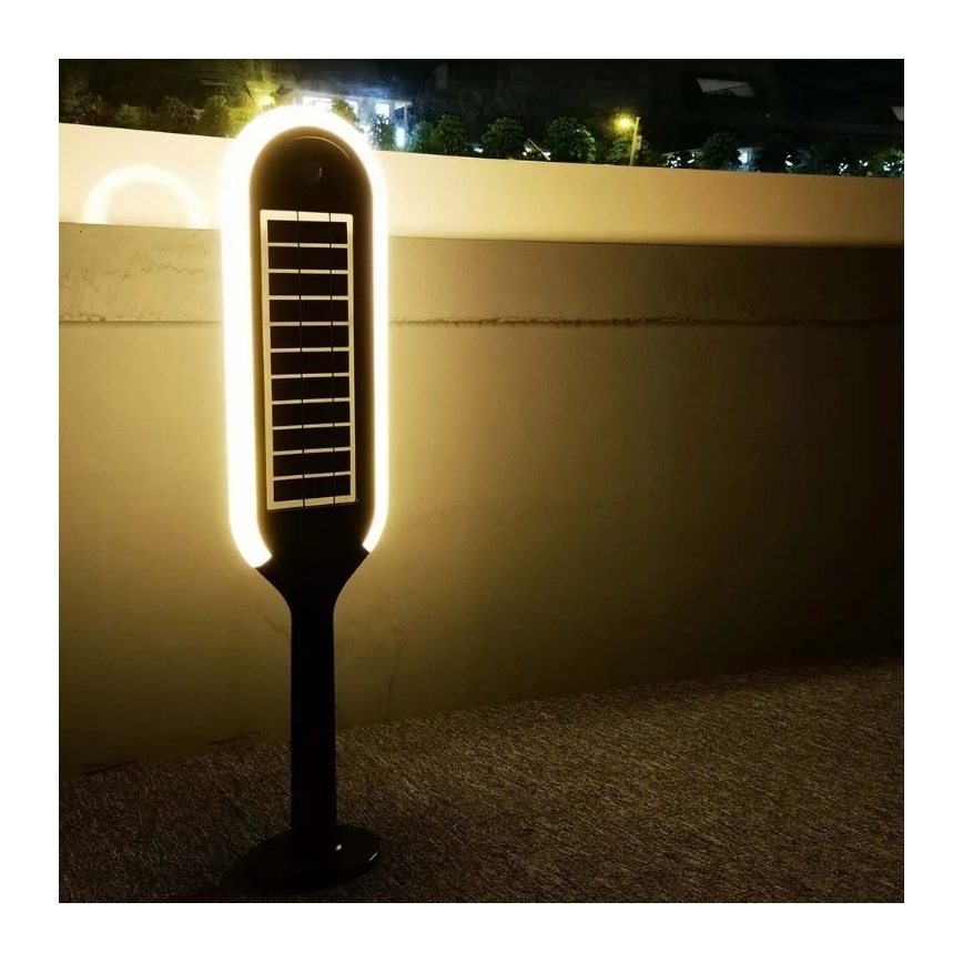 LED solcellelampe med sensor BOLLARD LED/5W/5,5V 70 cm 4000K IP65