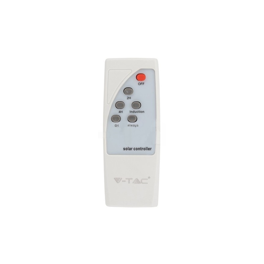 LED Solcelle gadelampe med sensor LED/10W/3,2V IP65 4000K 15000 mAh + fjernbetjening