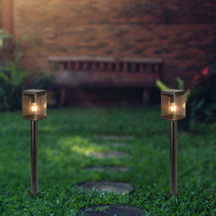 LED solcellelampe med sensor LED/2,5W/3,7V 3000K IP54 sort