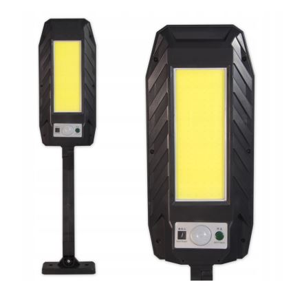 LED Solcelle gadelampe med sensor LED/2,5W/3,7V IP65 + fjernbetjening