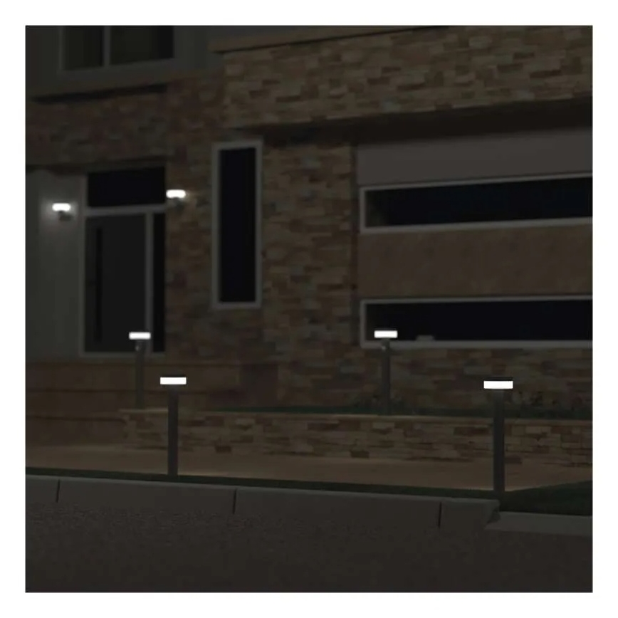 LED solcellelampe med sensor LED/2W/3,7V 1200 mAh IP44 50 cm