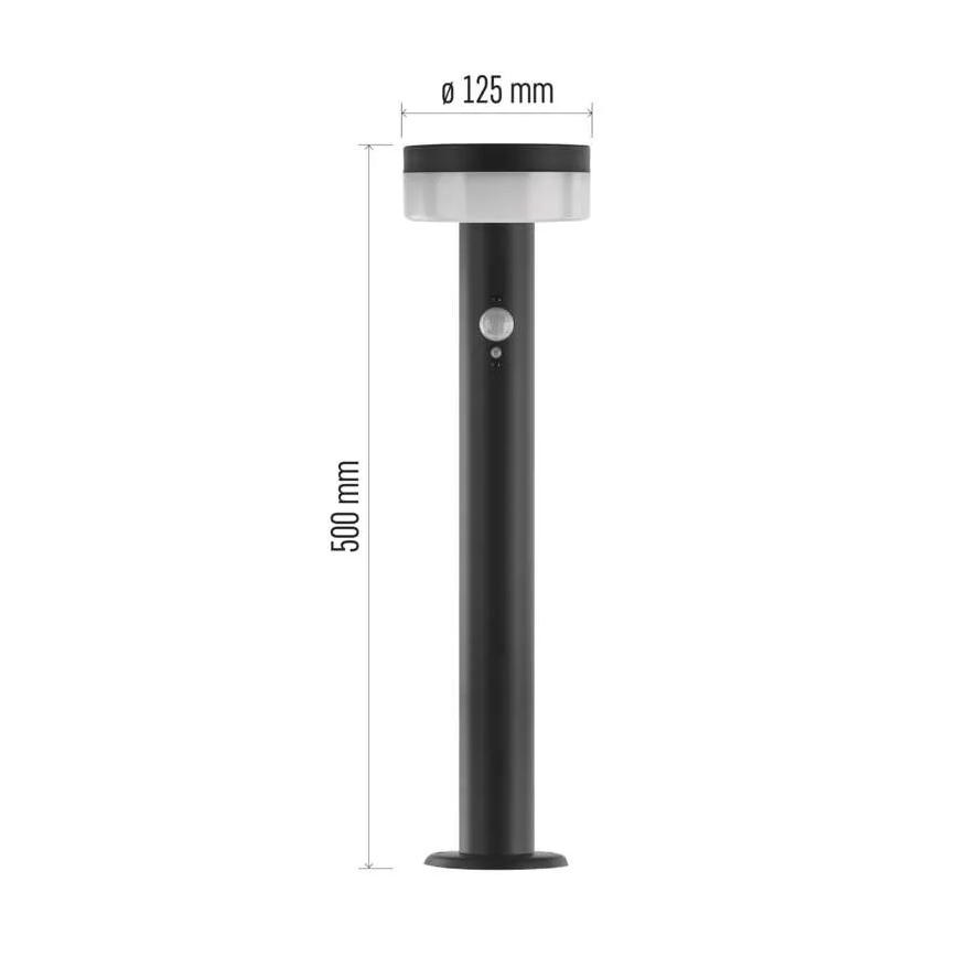 LED solcellelampe med sensor LED/2W/3,7V 1200 mAh IP44 50 cm
