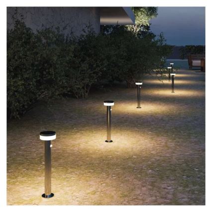 LED solcellelampe med sensor LED/2W/3,7V 1200 mAh IP44 80 cm