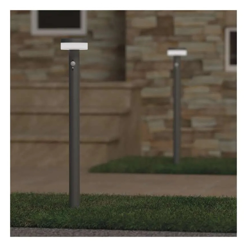 LED solcellelampe med sensor LED/2W/3,7V 1200 mAh IP44 80 cm