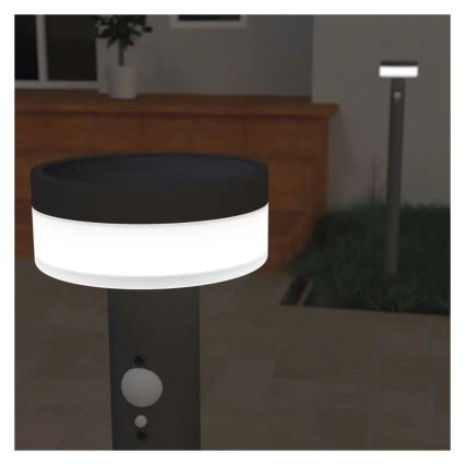 LED solcellelampe med sensor LED/2W/3,7V 1200 mAh IP44 80 cm