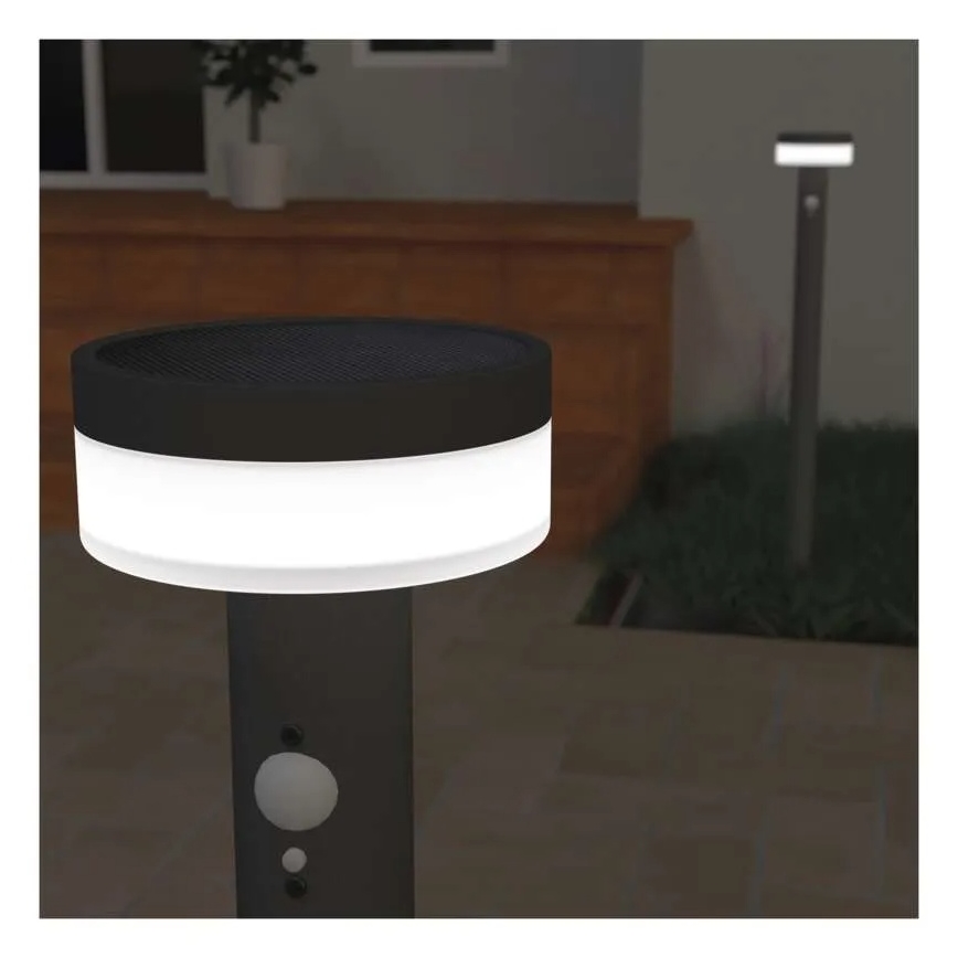 LED solcellelampe med sensor LED/2W/3,7V 1200 mAh IP44 80 cm