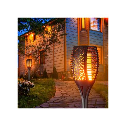 LED solcellelampe med skumringssensor LED/1,2W/1,2V 600 mAh IP44