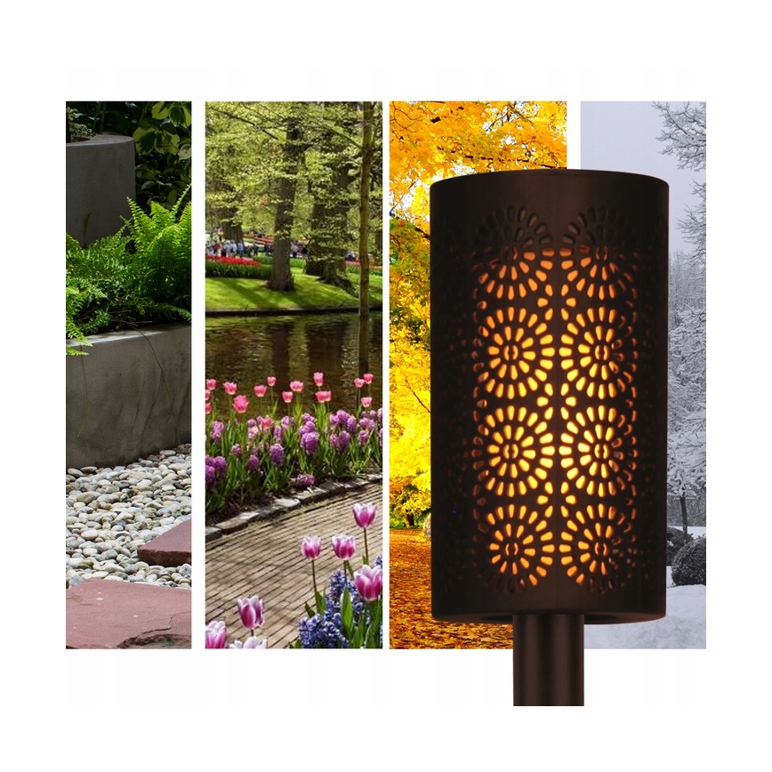 LED solcellelampe med skumringssensor LED/2V IP44
