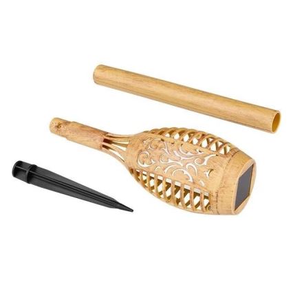 LED solcellelampe MINISPARK BAMBOO LED/1,8W/5,5V IP44 beige