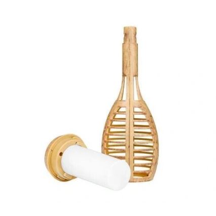 LED solcellelampe MINISPARK BAMBOO LED/1,8W/5,5V IP44 beige