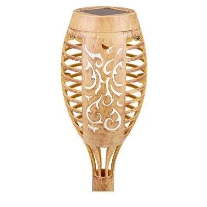 LED solcellelampe MINISPARK BAMBOO LED/1,8W/5,5V IP44 beige