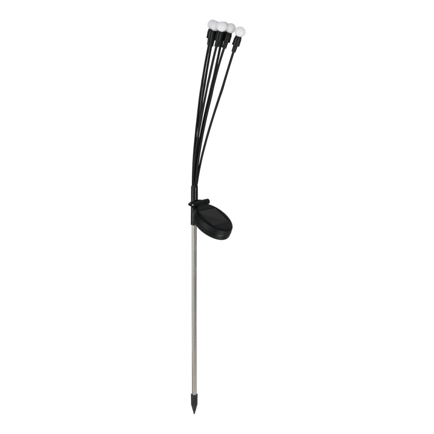LED solcellelampe MULTI LED/0,06W/1,2V 150 mAh IP44 sort