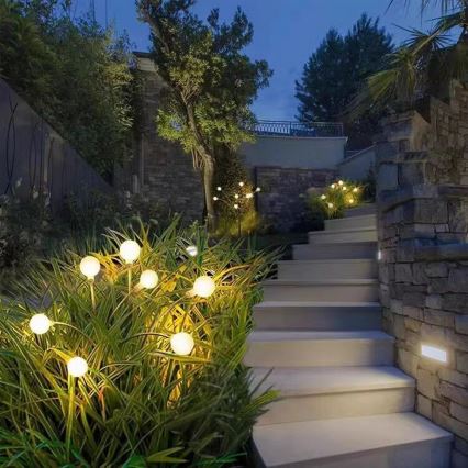 LED solcellelampe MULTI LED/0,06W/1,2V 150 mAh IP44 sort