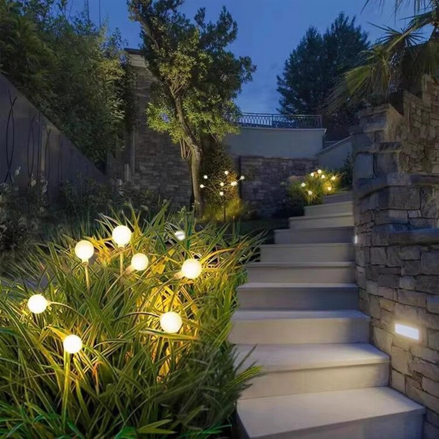 LED solcellelampe MULTI LED/0,06W/1,2V 150 mAh IP44 sort