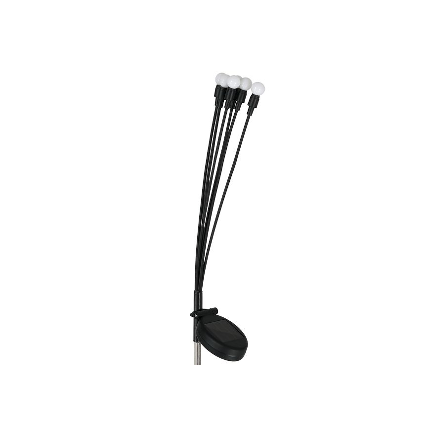LED solcellelampe MULTI LED/0,06W/1,2V 150 mAh IP44 sort
