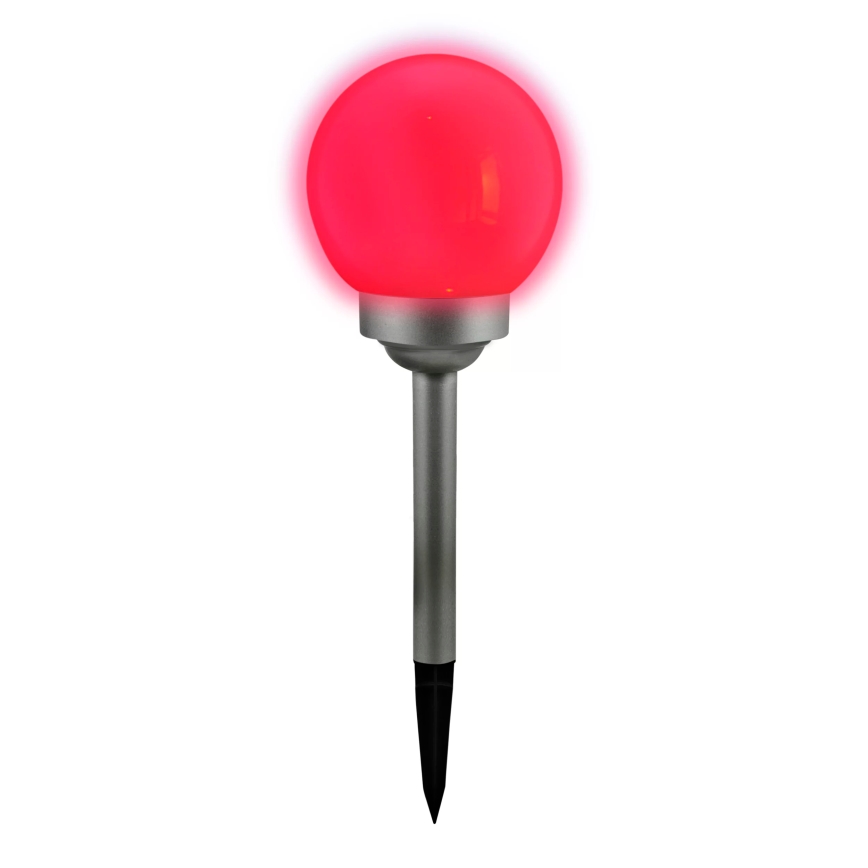 LED solcellelampe RGB-farver BALL LED/0,2W/AA 1,2V/600 mAh IP44