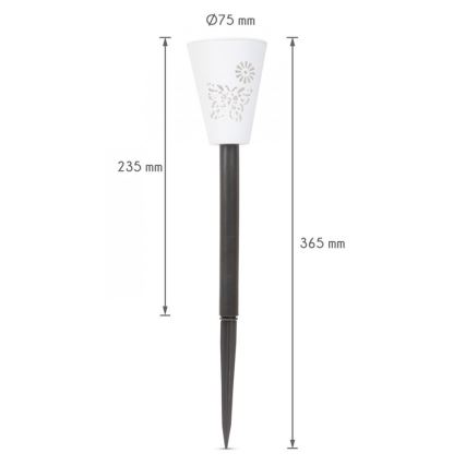 LED solcellelampe RGB-farver LED/1xAAA IP44