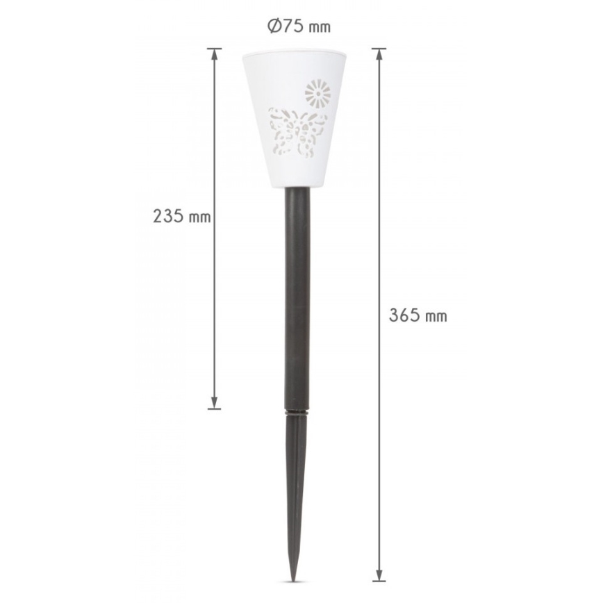LED solcellelampe RGB-farver LED/1xAAA IP44