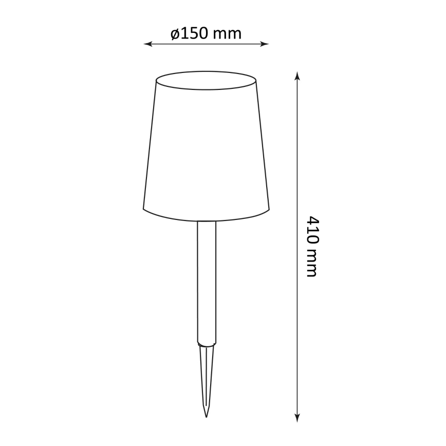 LED solcellelampe RUMBA LED/1,2V IP44