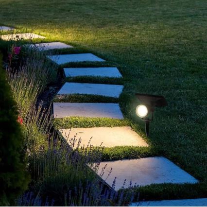 LED solcellelampe SPIKE LED/2W/5,5V IP65 3000K 1200 mAh