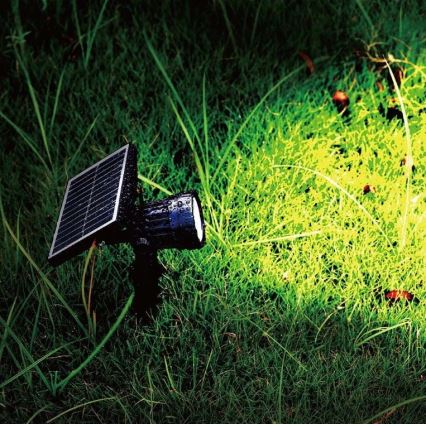 LED solcellelampe SPIKE LED/2W/5,5V IP65 3000K 1200 mAh