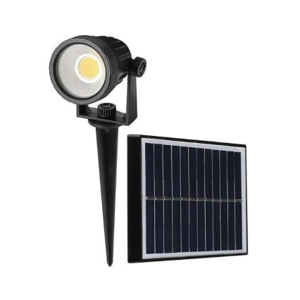 LED solcellelampe SPIKE LED/2W/5,5V IP65 4000K 1200 mAh