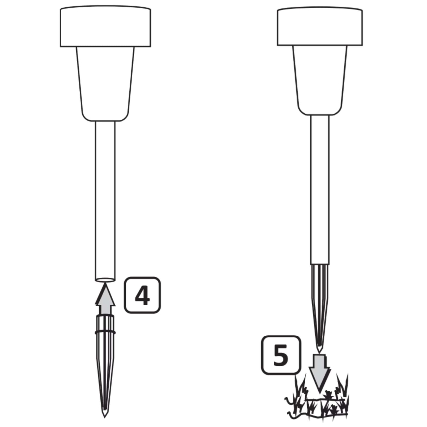 LED solcellelampe STIK LED/1,2V 40 mAh IP44