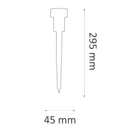 LED solcellelampe STIK LED/1,2V 40 mAh IP44