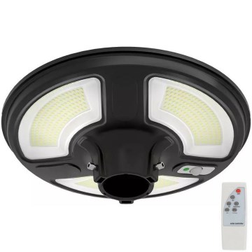 LED solcellelampe til udendørs brug med sensor LED/7,5W/3,2V IP65 4000K 15000 mAh + fjernbetjening