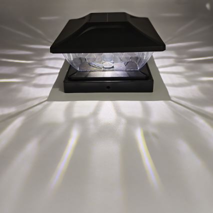 LED solcellelampe TOYA LED/4,5W/230V 3000/6500K 600 mAh IP44 sort