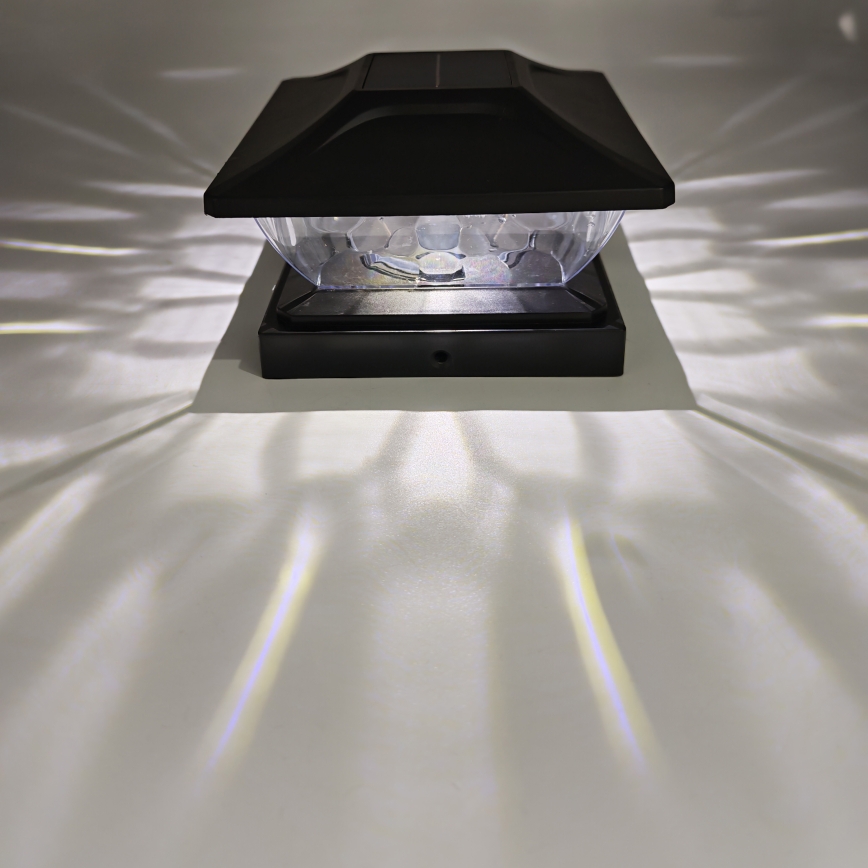 LED solcellelampe TOYA LED/4,5W/230V 3000/6500K 600 mAh IP44 sort