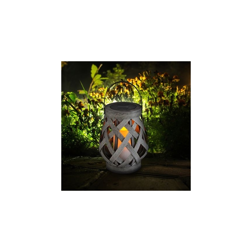 LED solcellelampe VIBORG 1xAA/1,2C/300mAh IP44