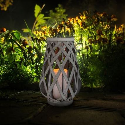 LED solcellelampe VIBORG 1xAA/1,2C/300mAh IP44