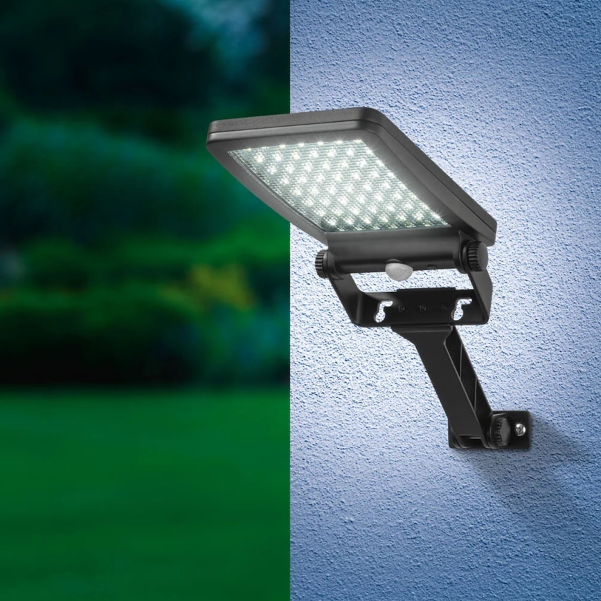 LED solcelleprojektør med sensor ADIK LED/1,2W/3,7V 1200 mAh 6500K IP44
