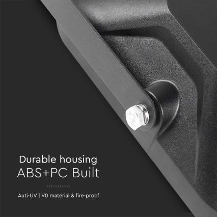 LED solcelleprojektør med sensor LED/30W/6,4V 6400K 6000 mAh + fjernbetjening